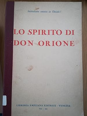 Lo spirito di Don Orione