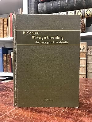 Bild des Verkufers fr Vorlesungen ber Wirkung und Anwendung der Unorganischen-Arzneistoffe fr rzte und Studierende. zum Verkauf von Antiquariat Seibold