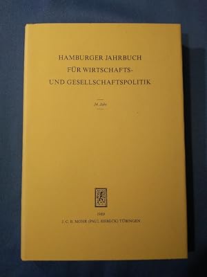 Hamburger Jahrbuch für Wirtschafts- und Gesellschaftspolitik, 34. Jahr, 1989.