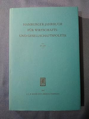 Hamburger Jahrbuch für Wirtschafts- und Gesellschaftspolitik, 29. Jahr, 1984.