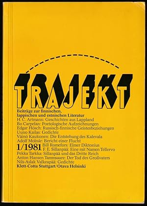 Imagen del vendedor de Trajekt 1/1981. Beitrge zur finnischen, lappischen und estnischen Literatur a la venta por Antiquariat Dennis R. Plummer