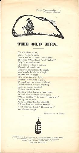 THE OLD MEN. [Broadside Poem].