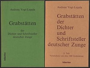 Imagen del vendedor de Grabsttten der Dichter und Schriftsteller deutscher Zunge. 2 Bnde. a la venta por Antiquariat Dennis R. Plummer