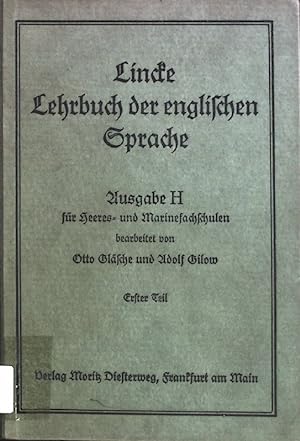 Lehrbuch der Englischen Sprache., Ausgabe H. erster Teil: Elementarbuch.