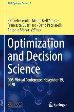 Immagine del venditore per Optimization and Decision Science : ODS, Virtual Conference, November 19, 2020 venduto da AHA-BUCH GmbH