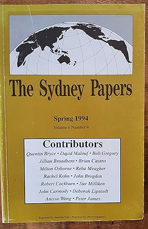 Seller image for THE SYDNEY PAPERS: Spring 1994: Volume 6 Number 4 for sale by Uncle Peter's Books