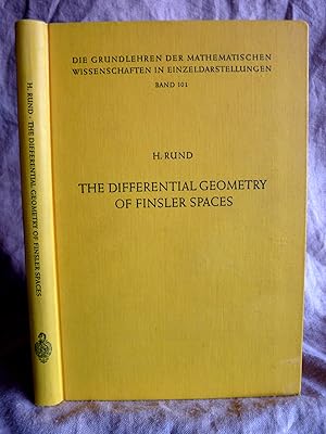 Bild des Verkufers fr The Differential Geometry of Finsler Spaces. zum Verkauf von Superbbooks