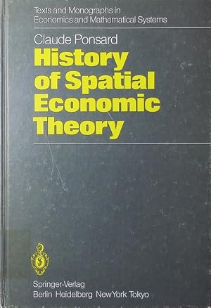 Seller image for History of spatial economic theory. for sale by Antiquariat Bookfarm