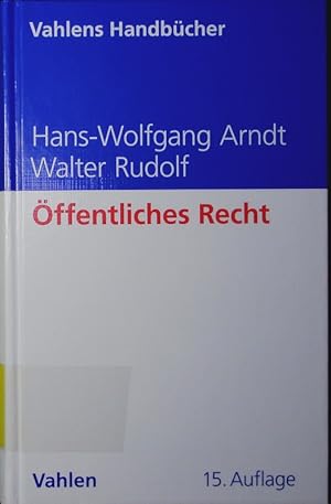 Bild des Verkufers fr ffentliches Recht. Grundriss fr das Studium der Rechts- und Wirtschaftswissenschaft. zum Verkauf von Antiquariat Bookfarm