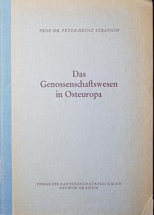 Imagen del vendedor de Das Genossenschaftswesen in Osteuropa. a la venta por Antiquariat Bookfarm