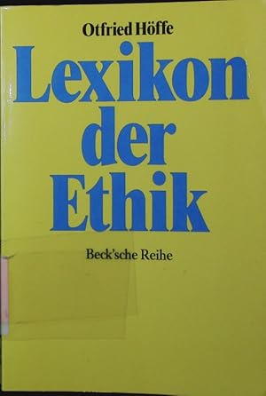 Bild des Verkufers fr Lexikon der Ethik. zum Verkauf von Antiquariat Bookfarm