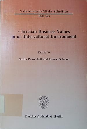 Seller image for Christian business values in an intercultural environment. for sale by Antiquariat Bookfarm