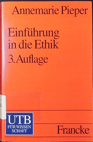 Bild des Verkufers fr Einfhrung in die Ethik. zum Verkauf von Antiquariat Bookfarm