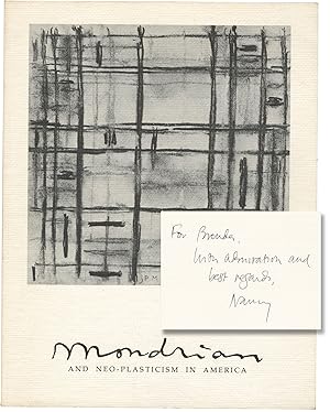Bild des Verkufers fr Mondrian and Neo-Plasticism in America [Inscribed First Edition] zum Verkauf von Royal Books, Inc., ABAA