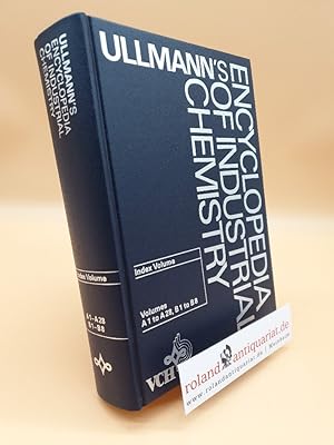 Immagine del venditore per Ullmann's Encyclopedia of Industrial Chemistry: Index to A1 - A28, B1 - B8 venduto da Roland Antiquariat UG haftungsbeschrnkt