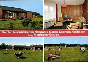 Seller image for Ansichtskarte / Postkarte Metzingen Ghrde in Niedersachsen, Komfort-Ferienhuser im Naturpark Elbufer Drawehn - Inh. G. Harlfinger for sale by akpool GmbH