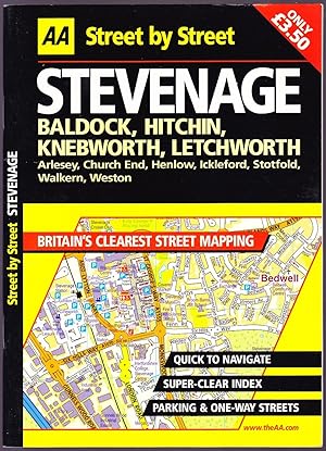 AA Street by Street: Stevenage, Baldock, Hitchin, Knebworth, Letchworth