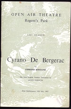 Cyrano De Bergerac by Edmond Rostand: Open Air Theatre Regent's Park Theatre Programme