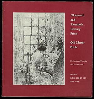 Nineteenth and Twentieth Century Prints, Old Master Prints June 25 and 26 1980