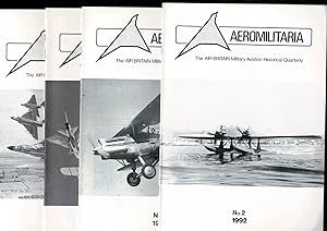 Bild des Verkufers fr Aeromilitaria: The Air Britain Military Aviation Historical Quarterly - Four issues from 1987, 1988 and 1992 zum Verkauf von Lazy Letters Books