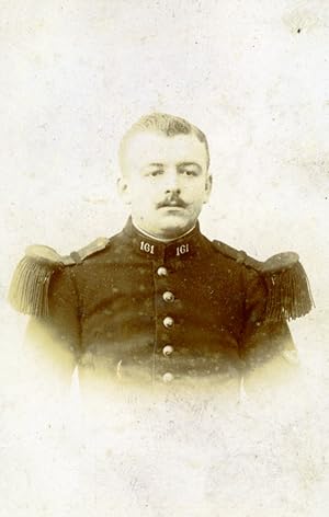 Imagen del vendedor de France Saint Mihiel Man portrait Military Uniform Old CDV Photo Herbin 1900 a la venta por Bits of Our Past Ltd