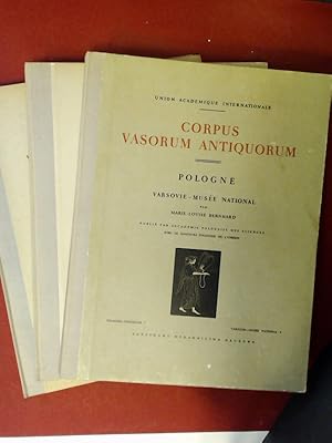 Corpus Vasorum Antiquorum: Pologne - Fascicule 4-6 (Varsovie - Musée National 1-3 in 3 Bänden). V...