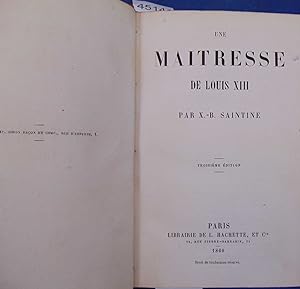 Imagen del vendedor de Une maitresse de Louis XIII a la venta por librairie le vieux livre