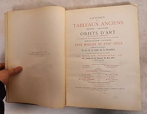 Tableaux Anciens, Dessins, Gravures, Objets d'Art et de Haute Curiosite du Moyen Age, de la Renai...