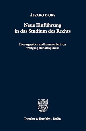 Seller image for Neue Einfhrung in das Studium des Rechts. for sale by moluna