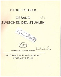 Seller image for ERICH KSTNER (1899-1974) deutscher Schriftsteller for sale by Herbst-Auktionen