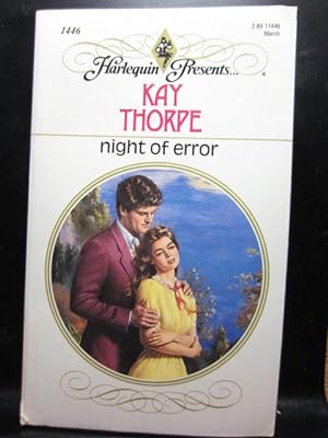 Imagen del vendedor de NIGHT OF ERROR (Harlequin # 1446) a la venta por The Book Abyss