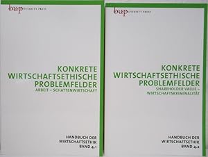 Image du vendeur pour Konkrete wirtschaftsethische Problemfelder. Handbuch der Wirtschaftsethik Band 4.1 : Arbeit - Schattenwirtschaft. Band 4.2 : Shareholder Value- Wirtschaftskriminalitt. mis en vente par Antiquariat Richart Kulbach