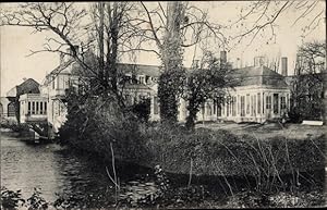 Bild des Verkufers fr Ansichtskarte / Postkarte Prenchies Nord, Blick zum Schloss, Fabrik im Hintergrund zum Verkauf von akpool GmbH