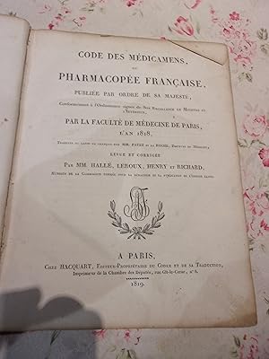 Code des médicamens, ou Pharmacopée française