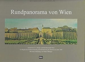 Imagen del vendedor de Rundpanorama von Wien. Ansicht der k. k. Haupt- und Residenzstadt Wien vor Beginn der Stadterweiterung und Demolierung der Basteien im Jahr 1858 von C. Zajicek. a la venta por Antiquariat-Plate