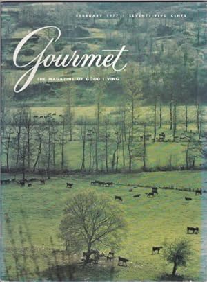 Image du vendeur pour Gourmet. The Magazine of Good Living. Vol. XXXVIII No.2 February, 1977. mis en vente par Janet Clarke Books ABA