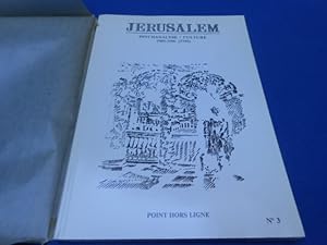 JERUSALEM. Psychanalyse/culture 1989-1900 (5750)