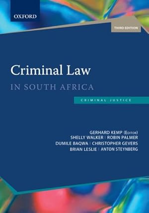 Imagen del vendedor de Criminal Law in South Africa a la venta por GreatBookPricesUK