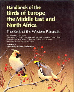 Image du vendeur pour Handbook of the Birds of Europe, the Middle East, and North Africa: The Birds of the Western Palearctic Volume V : Tyrant Flycatchers to Thrushes mis en vente par Antiquariaat Parnassos vof