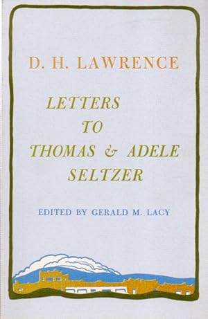 Imagen del vendedor de Letters to Thomas & Adele Seltzer a la venta por San Francisco Book Company