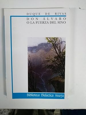 Seller image for Don lvaro o la fuerza del sino for sale by Libros Ambig