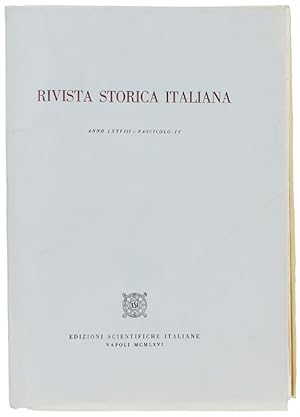 RIVISTA STORICA ITALIANA 1965. Anno LXXVIII - Fascicolo IV (Sviluppo ceto laniero cotoniero piemo...