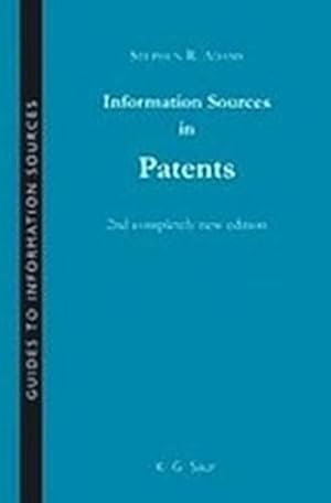 Immagine del venditore per Information Sources in Patents (Guides to Information Sources) venduto da WeBuyBooks