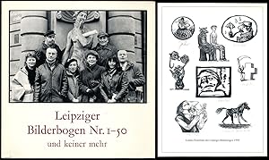 Leipziger Bilderbogen Nr. 1-50 und keiner mehr. Mit zwei Extrablättern der Leipziger Bilderbögen.