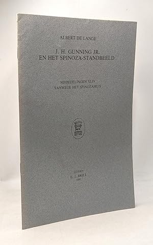 Image du vendeur pour J.H. Gunning Jr. en het Spinoza-Standbeeld --- Mededelingen XLIV vanwege het Spinozahuis mis en vente par crealivres