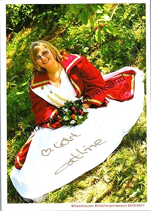 Original Autogramm Cathrine Witzenhäuser Kirschenprinzessin 2010/2011 /// Autograph signiert sign...