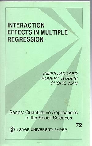 Immagine del venditore per Interaction Effects in Multiple Regression (Quantitative Applications in the Social Sciences) venduto da Michael Moons Bookshop, PBFA