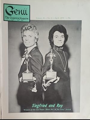 Genii The Conjuror's Magazine (Siegfried and Roy on cover) April 1972 Volume 36 Number 4