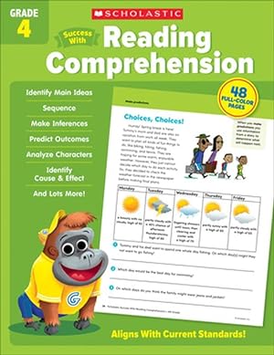 Immagine del venditore per Scholastic Success with Reading Comprehension Grade 4 Workbook (Paperback) venduto da AussieBookSeller