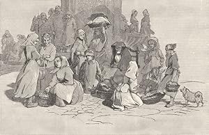 Imagen del vendedor de Market Scene: Aix-la-Chapelle a la venta por Antiqua Print Gallery